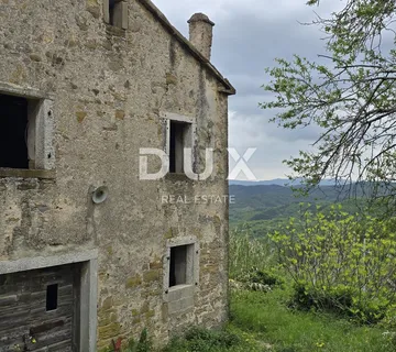 ISTRA, MOTOVUN - Kamena kuća s pogledom za adaptaciju