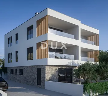 ŠIBENIK, BRODARICA – 1. red uz more, pogled, terasa, NOVOGRADNJA - Brodarica, Šibenik