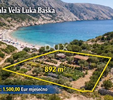 OTOK KRK, BAŠKA - Poljoprivredno zemljište za najam - cover