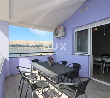 OTOK KRK, BAŠKA - Stan 1. red do mora s panoramskim pogledom