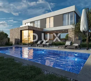 OTOK PAG, KOLAN - vila 200m2 s bazenom + okoliš 400m2