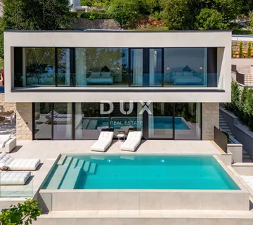 OPATIJA, MOŠĆENIČKA DRAGA - luksuzna vila s bazenom na vrh poziciji s panoramskim pogledom na more