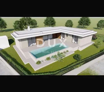 ISTRA, GALIAŽANA - Građevinsko zemljište od 759m2 s izdanom građevinskom dozvolom za prizemnicu od 145m2 s bazenom - cover