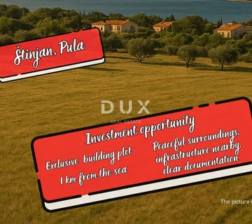 PULA, ŠTINJAN - Fantastično građevinsko zemljište - cover