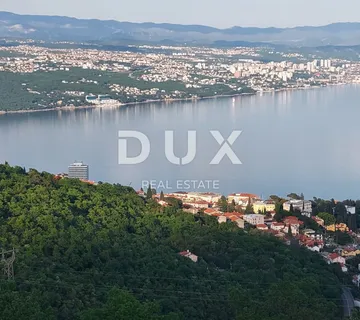 OPATIJA, KOLAVIĆI - građevinsko zemljište 3000m2 s panoramskim pogledom na more