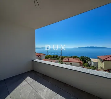 RIJEKA, KANTRIDA – stan od 96m2 u luksuznoj novogradnji samo 250 metara od mora s garažom i panoramskim pogledom na more