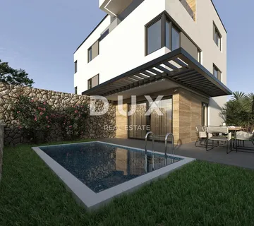 OTOK PAG, MANDRE, luksuzni 2s+db stan s bazenom i okućnicom - cover