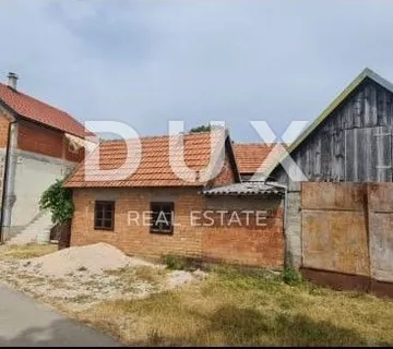 OTOČAC, BRINJE - Kuća u roh-bau fazi s 42.800 m2 okućnice