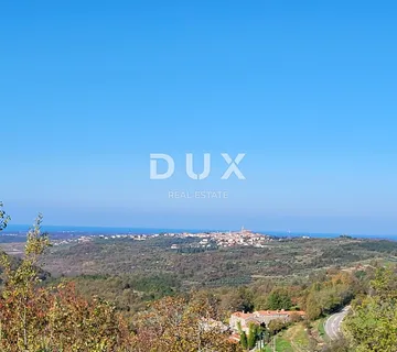 ISTRA, GROŽNJAN - Građevinsko zemljište s otvorenim pogledom na more i okolicu - cover