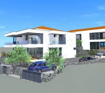 OTOK KRK, MALINSKA - moderna dvojna kuća sa bazenom - cover