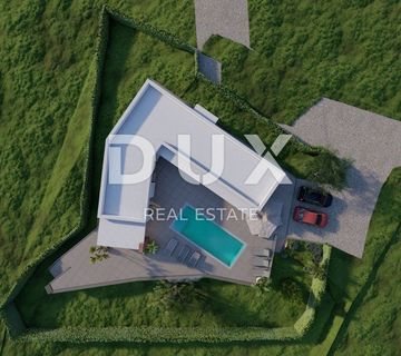 ISTRA, LABIN - Moderno dizajnirana prizemnica s bazenom na rubu naselja - cover