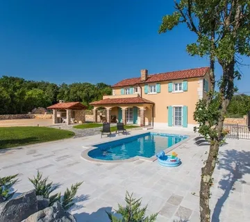 OTOK KRK, DOBRINJ - Atraktivna vila rustikalnog dizajna s bazenom - cover