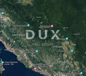 CRIKVENICA, BRIBIR - građevinsko zemljište 2.930 m2 za stambenu zgradu / stanove / apartmane / obiteljsku kuću / villu s bazenom!!! PRILIKA!!!  - cover