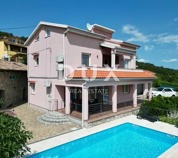 OPATIJA, IČIĆI, POLJANE- villa 500m2 s pogledom na more i bazenom + okoliš  1600m2 - cover
