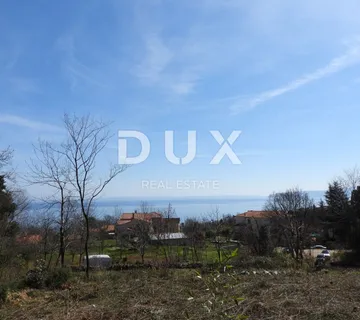 OPATIJA, LOVRAN - građevinski teren 984m2 sa građ. dozvolom za obiteljsku kuću sa bazenom / stambenu zgradu - stanove - cover