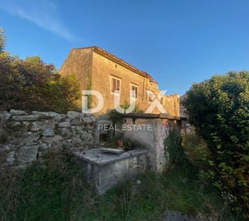 RIJEKA, DRENOVA - samostojeća kuća + dvije dvorišne zgrade + dvorište + 2.997 m2 GRAĐEVINSKOG ZEMLJIŠTA! PRILIKA! - cover