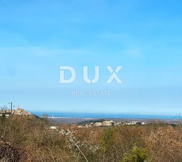 ISTRA, BUJE - Zemljište na osami, zadnje u građevinskoj zoni, pogled na Buje i na more - cover