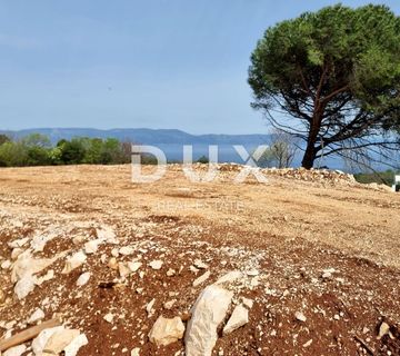 ISTRA, RABAC - Zemljište s građevinskom dozvolom i senzacionalnim pogledom - cover