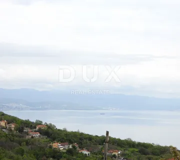 OPATIJA, IČIĆI, POLJANE,- građevinsko zemljište 755m2 s pogledom na more za stambenu zgradu stanove /apartmane /obiteljsku kuću /villu - kuću za odmor ili iznajmljivanje s bazenom  - cover