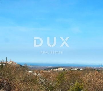 ISTRA, BUJE - Zemljište na osami, zadnje u građevinskoj zoni, pogled na Buje i na more - cover