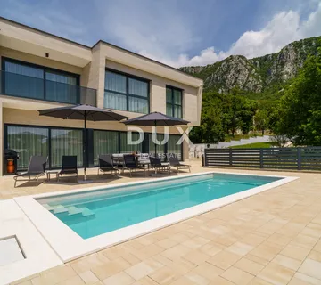 CRIKVENICA, BRIBIR - moderna vila s bazenom, pogled more - cover