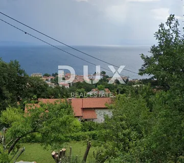 OPATIJA, LOVRAN - novo - prekrasno građevinsko zemljište za obiteljsku kuću ili vilu s bazenom s pogledom na more - cover