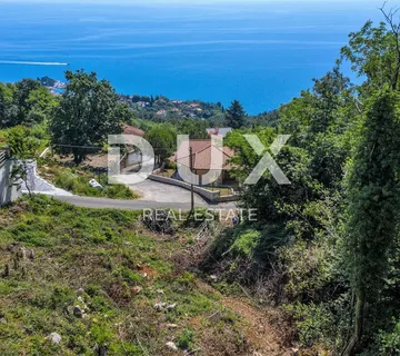OPATIJA, LOVRAN, LIGANJ- građevinsko zemljište 1539m2 s pogledom na more - cover