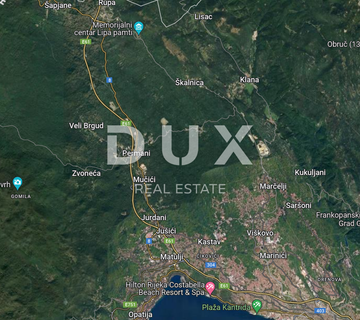 OPATIJA, LIPA - ZEMLJIŠTE 9.254 m2 - DIO UZ ASFALTIRANU CESTU!!! PRILIKA!!! - cover