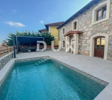 OPATIJA, IČIĆI – luksuzna kamena kuća s grijanim bazenom i parkingom za zimski najam - cover