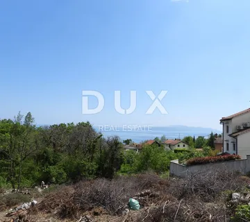 OPATIJA, IČIĆI, POLJANE- građevinsko zemljište 1333m2 + stara kuća 85m2 s pogledom na more za obiteljsku kuću/ villu/ apartmane/ kuću za iznajmljivanje - odmor s bazenom - cover