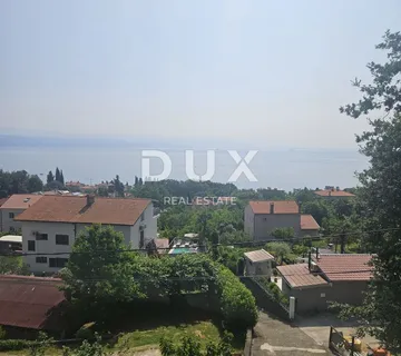 OPATIJA, IKA- stan 63m2, DB+1S, 2.kat s pogledom na more i velikom terasom + okućnica cca 125m2 - cover