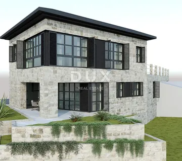 OPATIJA, IČIĆI, POLJANE -  stan novogradnja, 144m2, visoko prizemlje, DB+3S s pogledom na more + okoliš 50m2 - cover