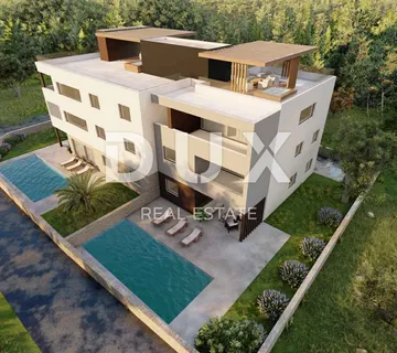 ZADAR, PRIVLAKA - Vrhunski penthouse 50 metara od mora s prekrasnim pogledom na more! S8 - cover