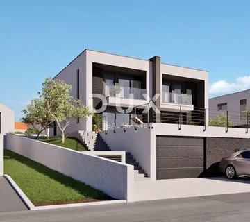 RIJEKA, DRENOVA - građevinsko zemljište 1.370 m2 s pogledom na more za stambenu zgradu / stanove / apartmane / obiteljsku kuću / villu! PRILIKA!!! - cover