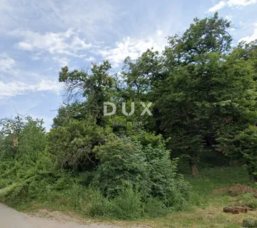 OPATIJA, LOVRAN - građevinsko zemljište 2.078 m2 s pogledom na more i GRAĐEVINSKOM DOZVOLOM za samostojeću kuću s bazenom! PRILIKA! - cover