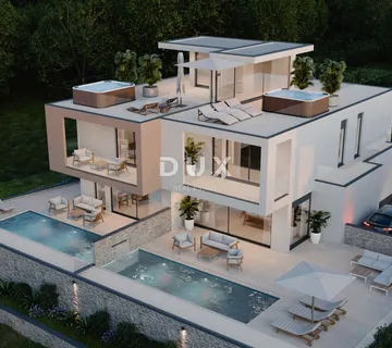 ŠIBENIK, VODICE – DUPLEX s bazenom, krovnom terasom i pogledom na more - cover