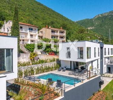 OPATIJA, MOŠĆENIČKA DRAGA – dvije nove vile s bazenom, 410m2 + 225m2 s vrtom, namještajem i wellnessom - cover