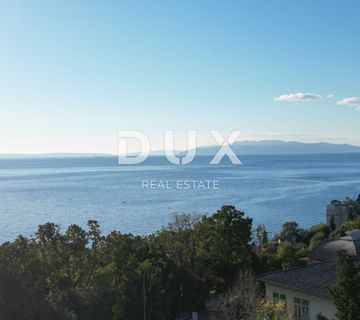OPATIJA, VOLOSKO- građevinsko zemljište  640m2 S GRAĐ. DOZVOLOM!!! i pogledom na more za stambenu zgradu – stanove/apartmane/  obiteljsku kuću / villu / kuću za iznajmljivanje- odmor s bazenom - cover