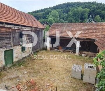 OTOČAC, BRINJE - Kuća u roh-bau fazi s 42.800 m2 okućnice - cover