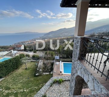 OPATIJA, POLJANE - Rustikalna vila od 300m2 s panoramskim pogledom na Kvarnerski zaljev - cover