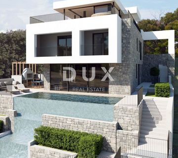 OPATIJA - luksuzna moderna villa 300m2 s bazenom i pogledom na more + uređena okućnica 650m2 - cover