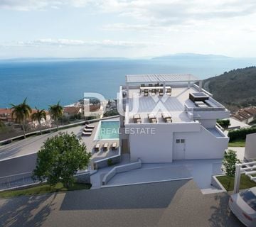 OPATIJA, BREGI - penthouse 100m2 s panoramskim pogledom na more i bazenom + krovna terasa  - cover