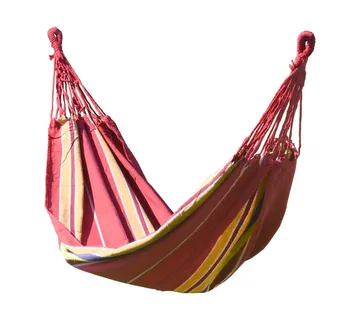 Viseća Ležaljka (Hammock) TEXTIL 200x100 cm Crveno-Žuta - London (N14)