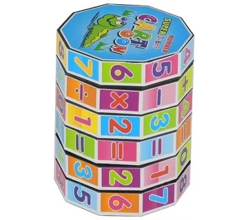 Edukativni drveni matematički valjak - šareni - cover
