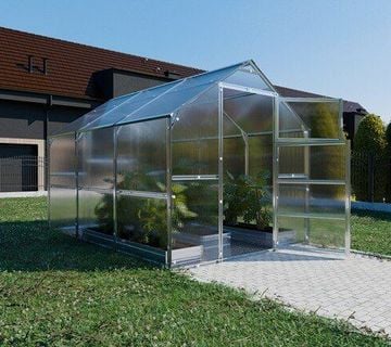 TOP staklenik CLASSIC HOUSE BERNI - opterećenje snijegom do 220 kg/m² - cover