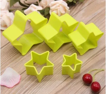 (komplet 5kom) Kalupi za kekse i kolačiće u obliku zvijezde - cover