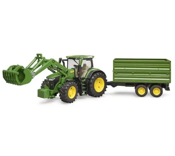 Bruder John Deere 7R 350 s prednjim utovarivačem i tandem kiper prikol - cover