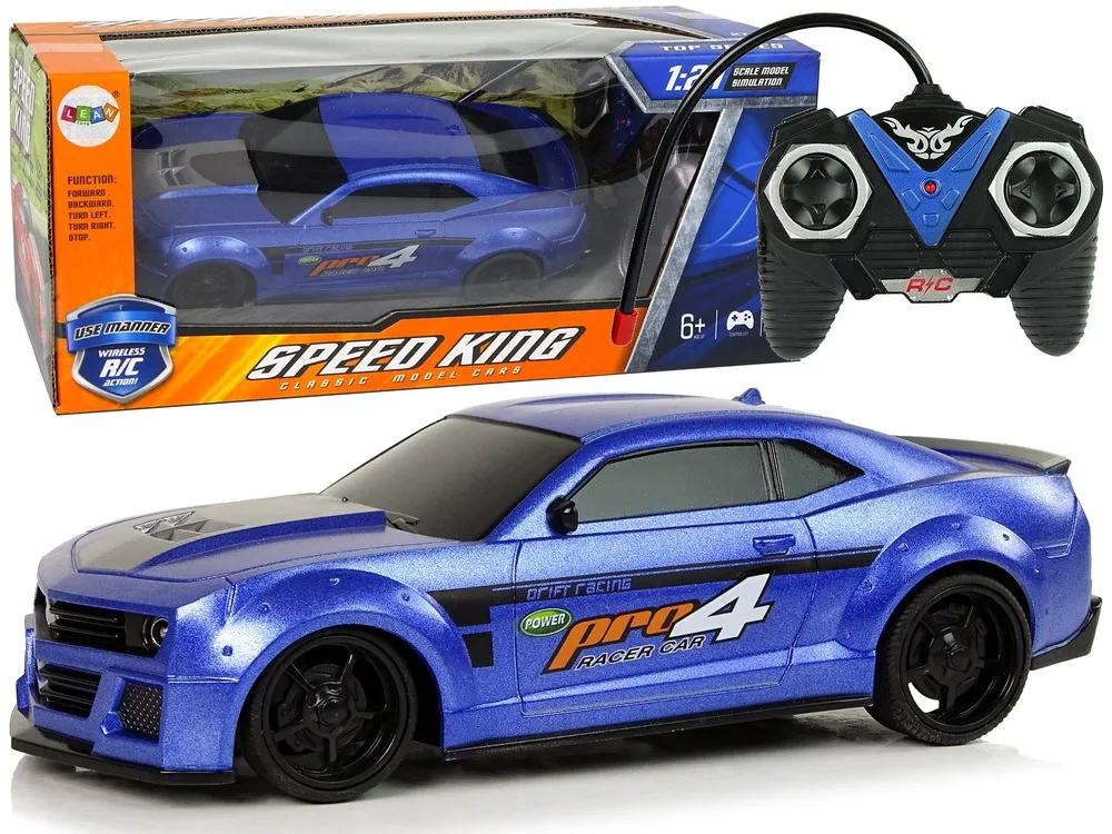 Auto na daljinsko upravljanje 1:24 Tinted - plavi - cover
