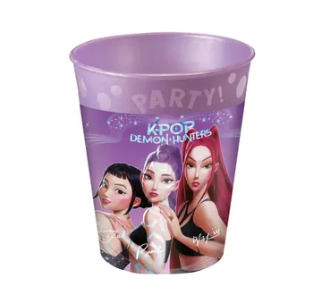 KPop Demon Hunters set od 4 plastične čaše, 250 ml - cover
