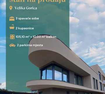 Velika Gorica Novogradnja Četverosobni stan - cover